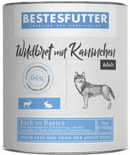 getreidefreies_nassfutter_bestesfutter_wildbret_kaninchen_800g getreidefreies_nassfutter_bestesfutter_wildbret_kaninchen_800g
